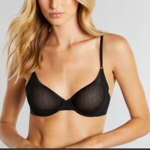 Cosabella Black “Soire Confidence” Mesh Underwire Demi Bra